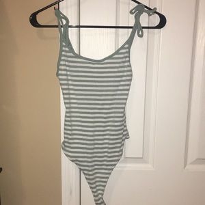 Forever 21 striped bodysuit Size M